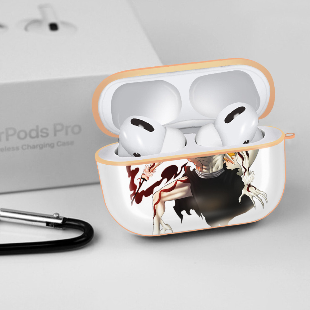 ブリーチ 黒崎一護（くろさき いちご）BLEACH Kurosaki Ichigo 【AirPods Pro用】ハードシェル保護ケース｜耐衝撃・防指紋・カラビナ付き商品仕様