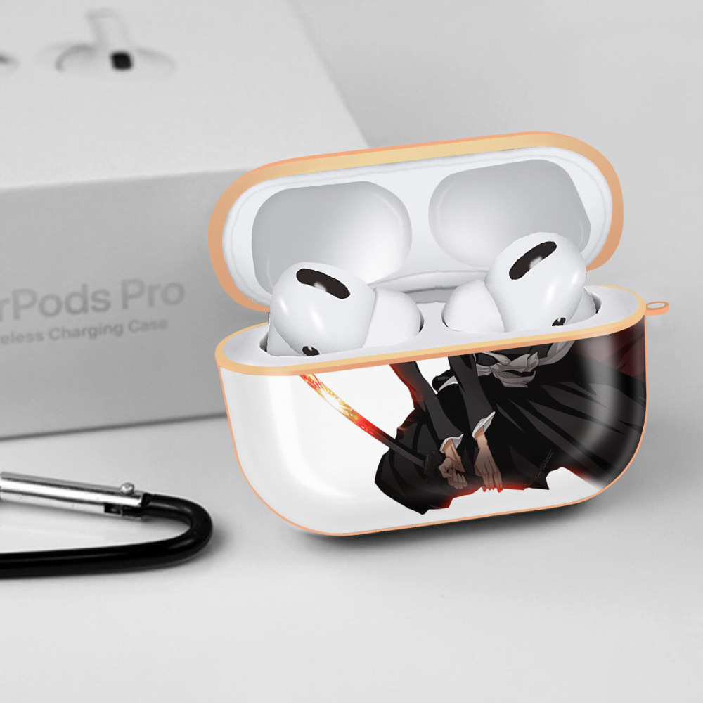 ブリーチ 黒崎一護（くろさき いちご）BLEACH Kurosaki Ichigo 【AirPods Pro用】ハードシェル保護ケース｜耐衝撃・防指紋・カラビナ付き商品仕様