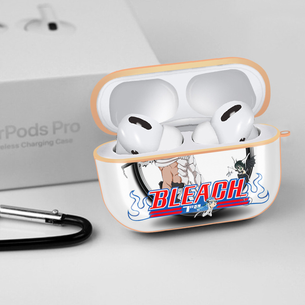 ブリーチ 黒崎一護（くろさき いちご）BLEACH Kurosaki Ichigo 【AirPods Pro用】ハードシェル保護ケース｜耐衝撃・防指紋・カラビナ付き商品仕様