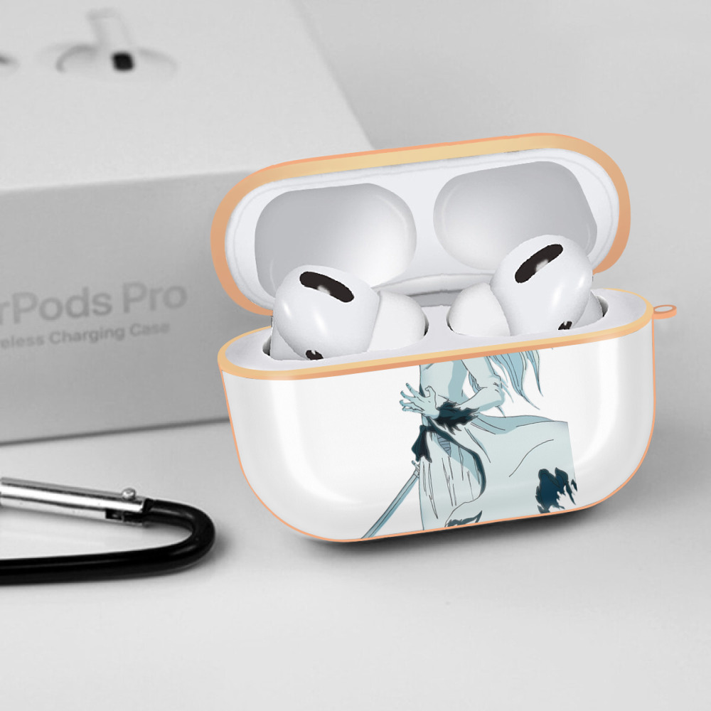 ブリーチ 黒崎一護（くろさき いちご）BLEACH Kurosaki Ichigo 【AirPods Pro用】ハードシェル保護ケース｜耐衝撃・防指紋・カラビナ付き商品仕様