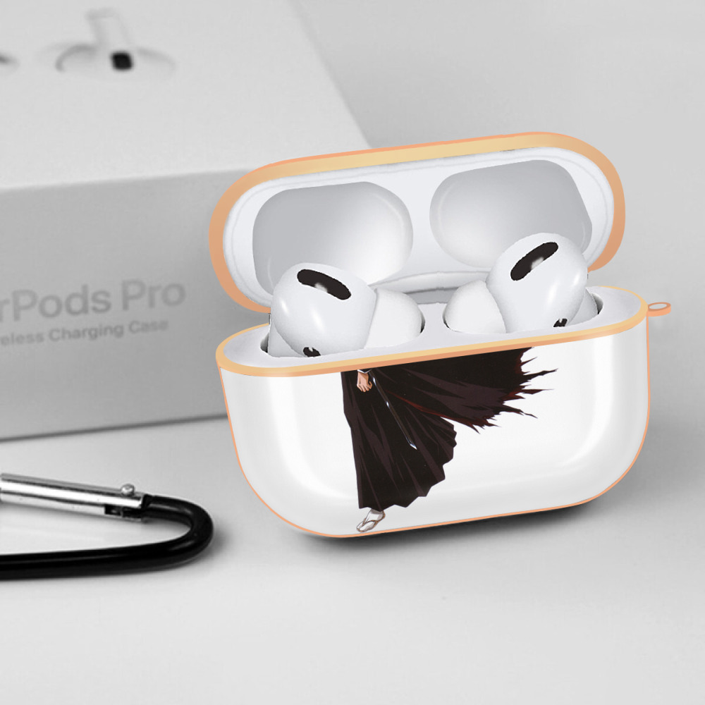 ブリーチ 黒崎一護（くろさき いちご）BLEACH Kurosaki Ichigo 【AirPods Pro用】ハードシェル保護ケース｜耐衝撃・防指紋・カラビナ付き商品仕様