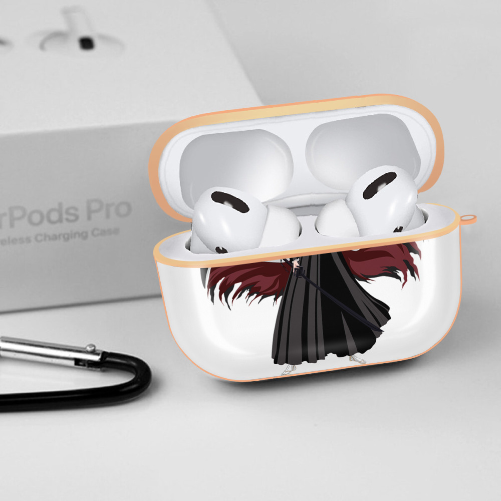 ブリーチ 黒崎一護（くろさき いちご）BLEACH Kurosaki Ichigo 【AirPods Pro用】ハードシェル保護ケース｜耐衝撃・防指紋・カラビナ付き商品仕様