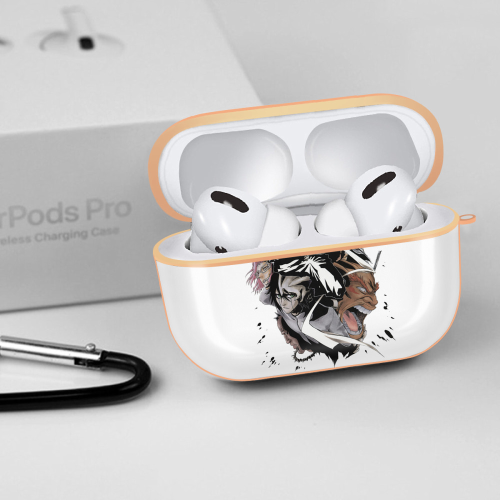 ブリーチ 黒崎一護（くろさき いちご）BLEACH Kurosaki Ichigo 【AirPods Pro用】ハードシェル保護ケース｜耐衝撃・防指紋・カラビナ付き商品仕様