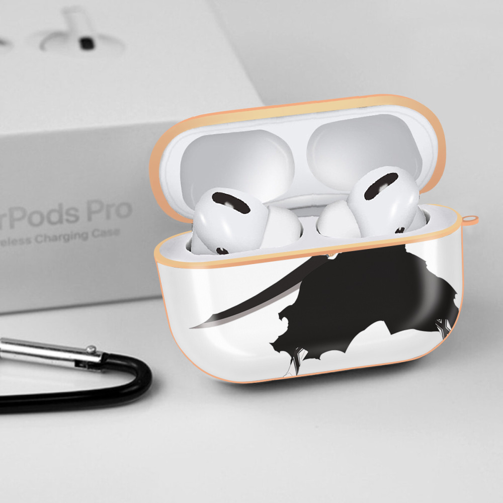 ブリーチ 黒崎一護（くろさき いちご）BLEACH Kurosaki Ichigo 【AirPods Pro用】ハードシェル保護ケース｜耐衝撃・防指紋・カラビナ付き商品仕様