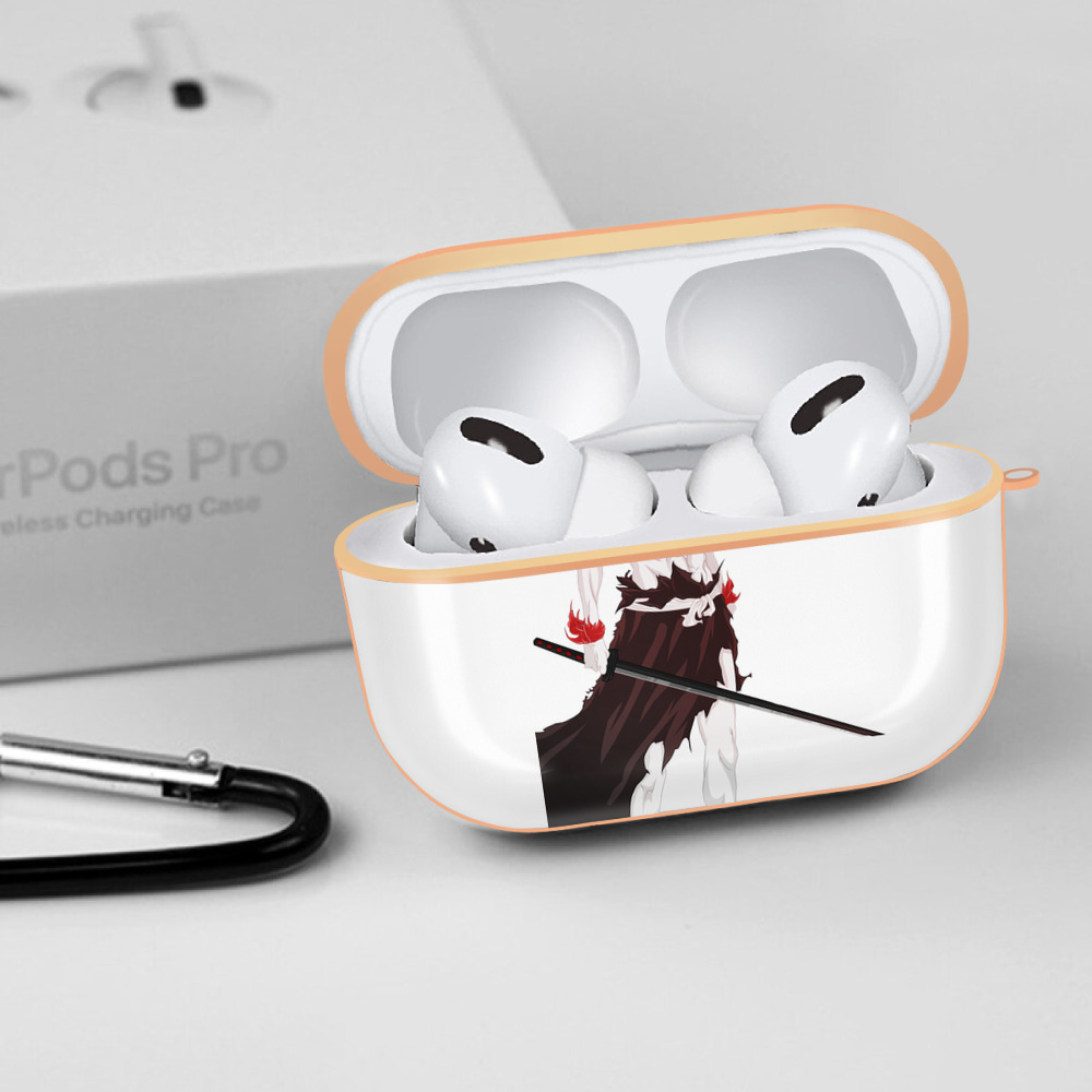 ブリーチ 黒崎一護（くろさき いちご）BLEACH Kurosaki Ichigo 【AirPods Pro用】ハードシェル保護ケース｜耐衝撃・防指紋・カラビナ付き商品仕様