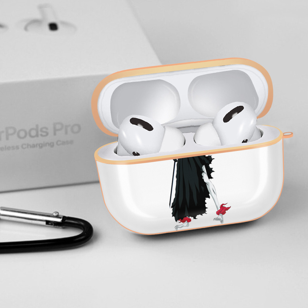 ブリーチ 黒崎一護（くろさき いちご）BLEACH Kurosaki Ichigo 【AirPods Pro用】ハードシェル保護ケース｜耐衝撃・防指紋・カラビナ付き商品仕様
