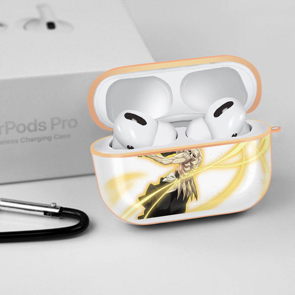 ブリーチ 黒崎一護（くろさき いちご）BLEACH Kurosaki Ichigo 【AirPods Pro用】ハードシェル保護ケース｜耐衝撃・防指紋・カラビナ付き商品仕様