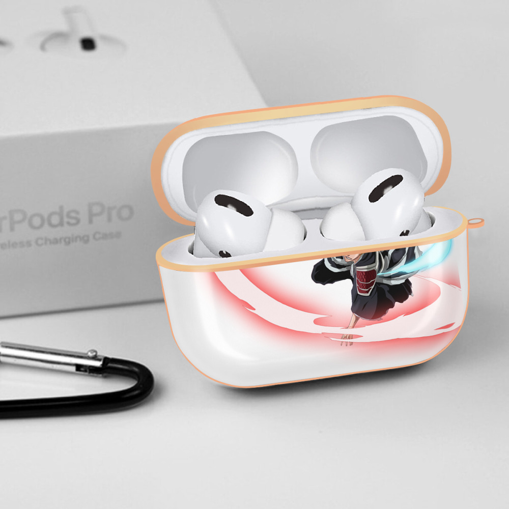ブリーチ 黒崎一護（くろさき いちご）BLEACH Kurosaki Ichigo 【AirPods Pro用】ハードシェル保護ケース｜耐衝撃・防指紋・カラビナ付き商品仕様