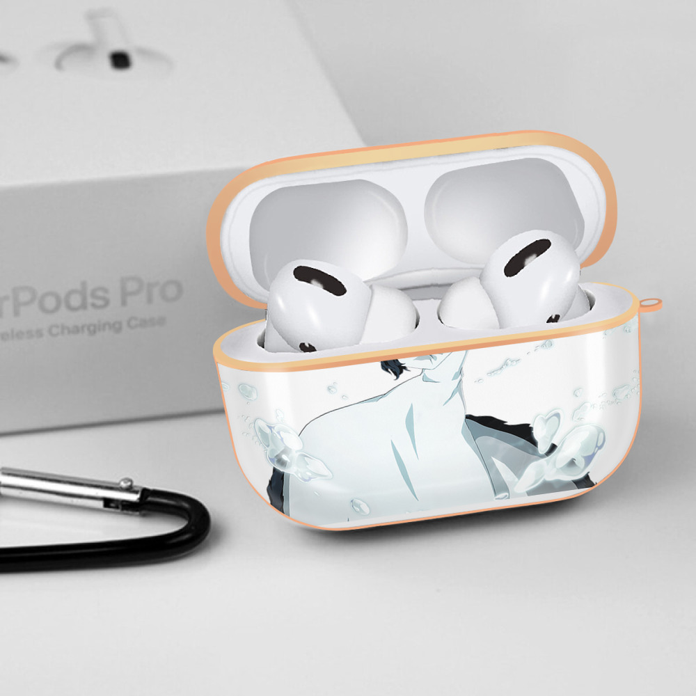 ブリーチ 黒崎一護（くろさき いちご）BLEACH Kurosaki Ichigo 【AirPods Pro用】ハードシェル保護ケース｜耐衝撃・防指紋・カラビナ付き商品仕様