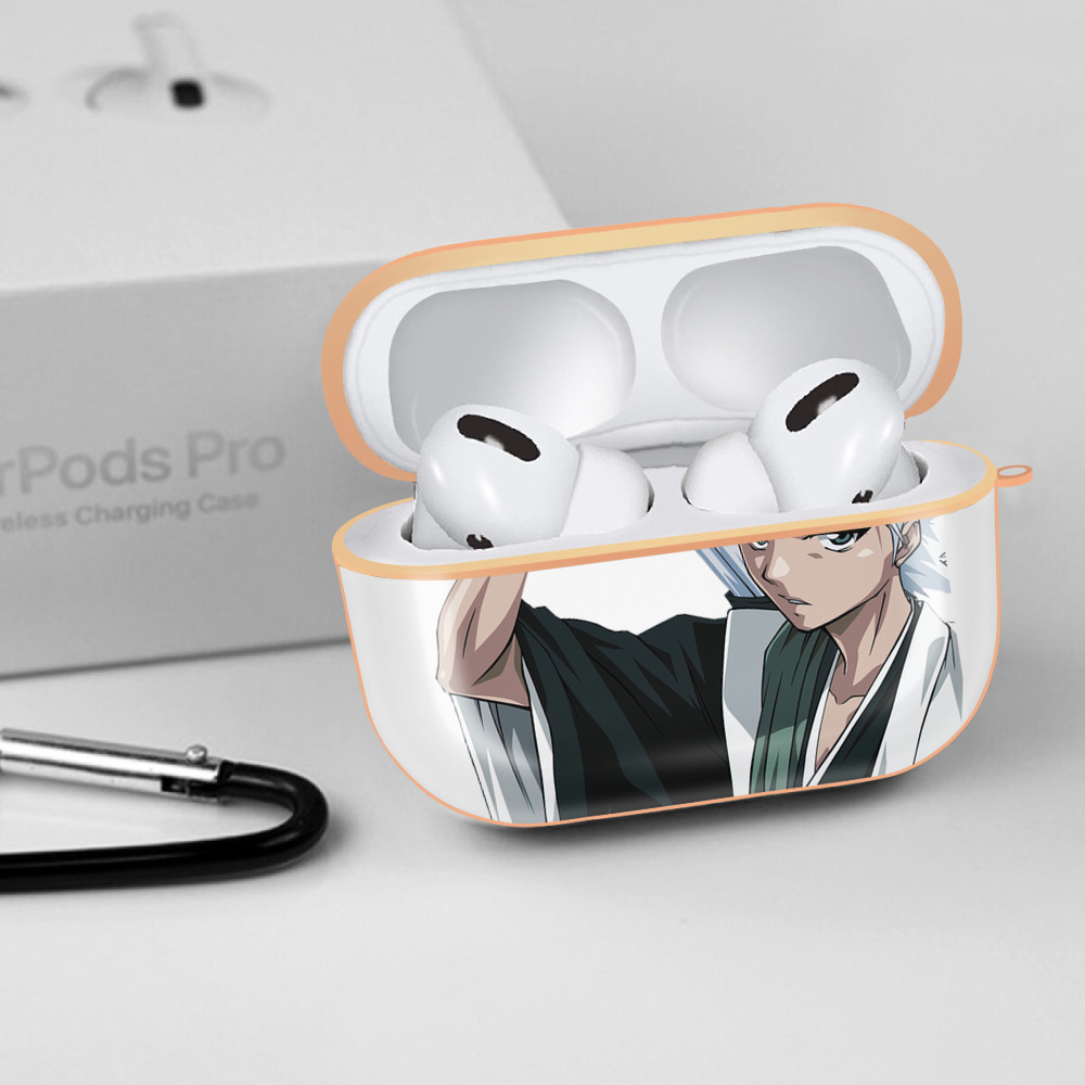 ブリーチ 日番谷冬獅郎（ひつがや とうしろう） BLEACH Hitsugaya Toushirou 【AirPods Pro用】ハードシェル保護ケース｜耐衝撃・防指紋・カラビナ付き商品仕様