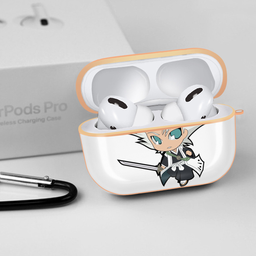 ブリーチ 日番谷冬獅郎（ひつがや とうしろう） BLEACH Hitsugaya Toushirou 【AirPods Pro用】ハードシェル保護ケース｜耐衝撃・防指紋・カラビナ付き商品仕様