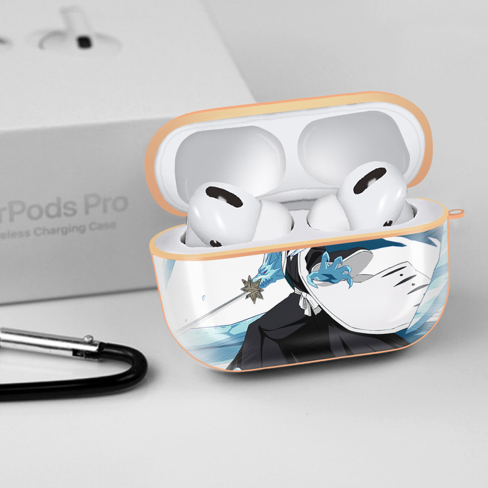 ブリーチ 日番谷冬獅郎（ひつがや とうしろう） BLEACH Hitsugaya Toushirou 【AirPods Pro用】ハードシェル保護ケース｜耐衝撃・防指紋・カラビナ付き商品仕様