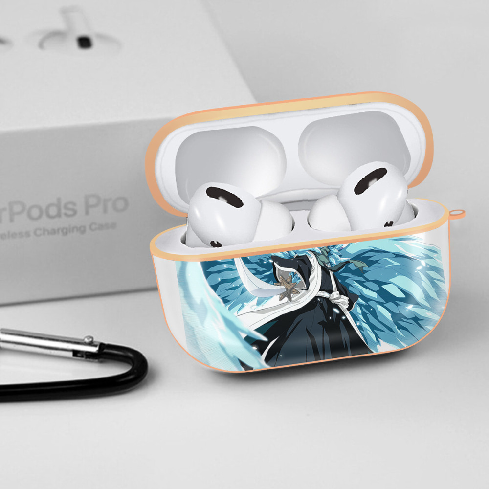 ブリーチ 日番谷冬獅郎（ひつがや とうしろう） BLEACH Hitsugaya Toushirou 【AirPods Pro用】ハードシェル保護ケース｜耐衝撃・防指紋・カラビナ付き商品仕様