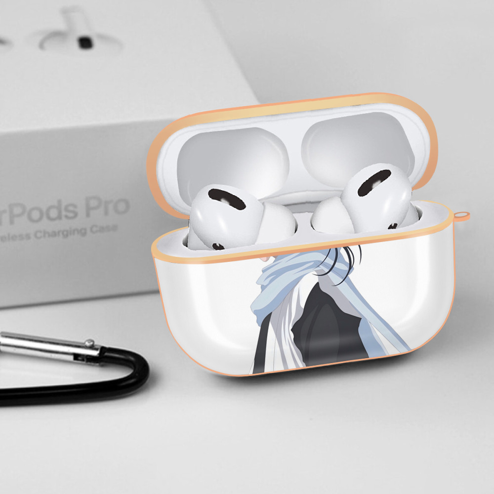 ブリーチ くちき びゃくや BLEACH Kuchiki Byakuya 【AirPods Pro用】ハードシェル保護ケース｜耐衝撃・防指紋・カラビナ付き商品仕様