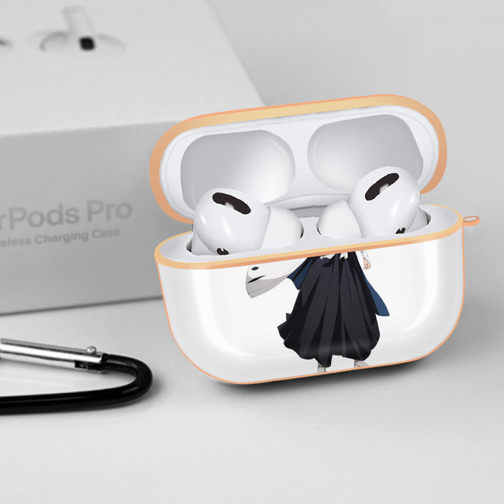 ブリーチ くちき びゃくや BLEACH Kuchiki Byakuya 【AirPods Pro用】ハードシェル保護ケース｜耐衝撃・防指紋・カラビナ付き商品仕様