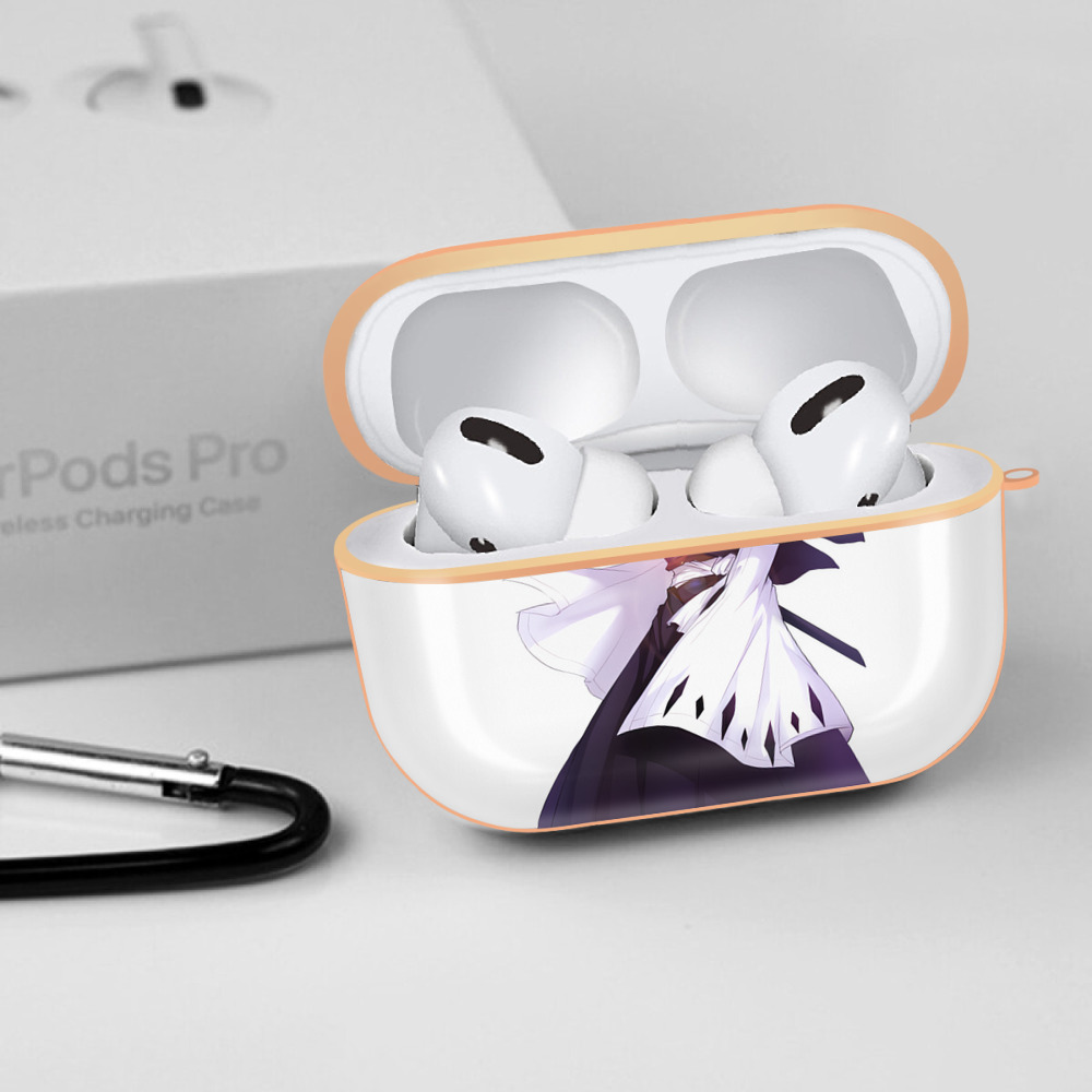 ブリーチ くちき びゃくや BLEACH Kuchiki Byakuya 【AirPods Pro用】ハードシェル保護ケース｜耐衝撃・防指紋・カラビナ付き商品仕様
