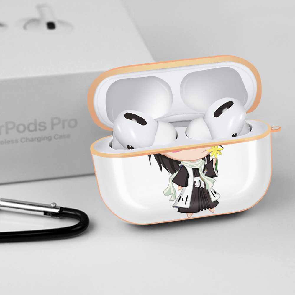 ブリーチ くちき びゃくや BLEACH Kuchiki Byakuya 【AirPods Pro用】ハードシェル保護ケース｜耐衝撃・防指紋・カラビナ付き商品仕様