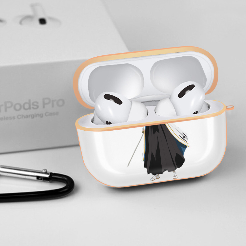 ブリーチ くちき びゃくや BLEACH Kuchiki Byakuya 【AirPods Pro用】ハードシェル保護ケース｜耐衝撃・防指紋・カラビナ付き商品仕様