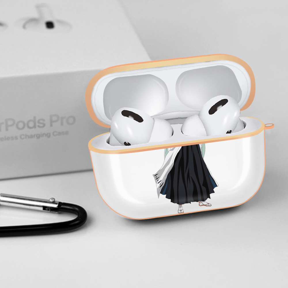 ブリーチ くちき びゃくや BLEACH Kuchiki Byakuya 【AirPods Pro用】ハードシェル保護ケース｜耐衝撃・防指紋・カラビナ付き商品仕様