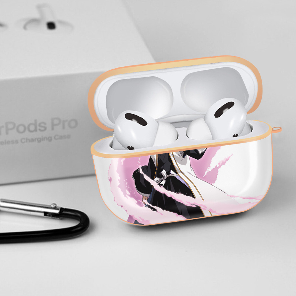 ブリーチ くちき びゃくや BLEACH Kuchiki Byakuya 【AirPods Pro用】ハードシェル保護ケース｜耐衝撃・防指紋・カラビナ付き商品仕様