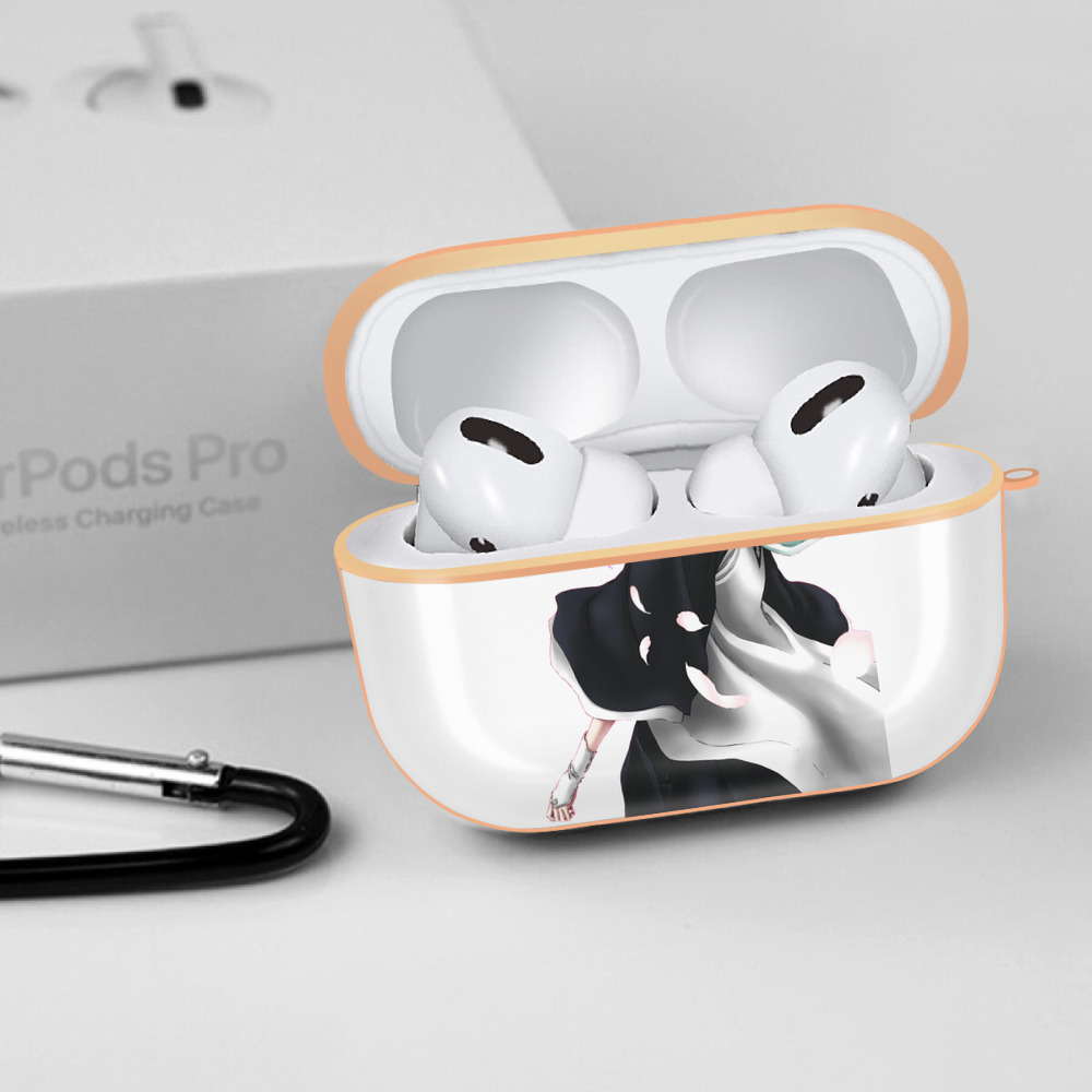 ブリーチ くちき びゃくや BLEACH Kuchiki Byakuya 【AirPods Pro用】ハードシェル保護ケース｜耐衝撃・防指紋・カラビナ付き商品仕様