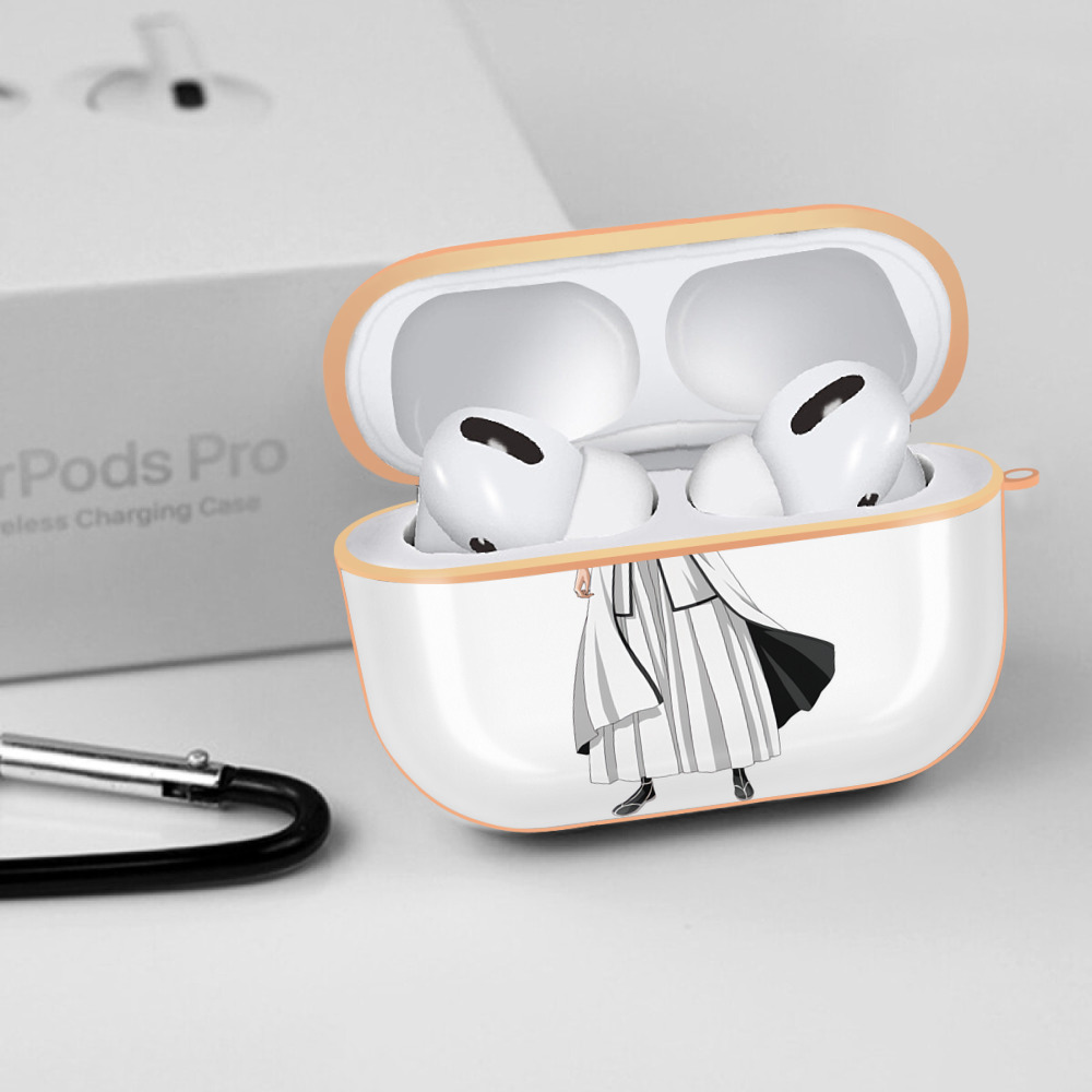 ブリーチ 藍染 惣右介（あいぜん そうすけ） BLEACH Aizen Sousuke 【AirPods Pro用】ハードシェル保護ケース｜耐衝撃・防指紋・カラビナ付き商品仕様