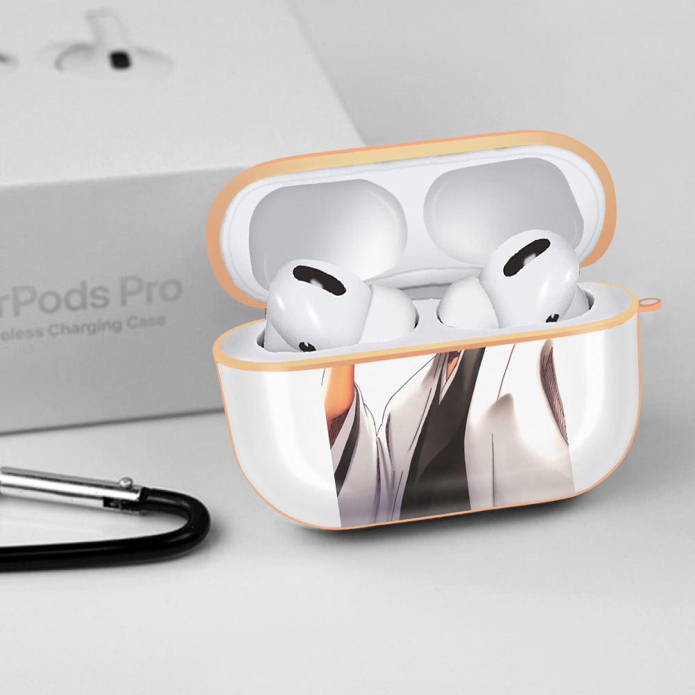 ブリーチ 藍染 惣右介（あいぜん そうすけ） BLEACH Aizen Sousuke 【AirPods Pro用】ハードシェル保護ケース｜耐衝撃・防指紋・カラビナ付き商品仕様