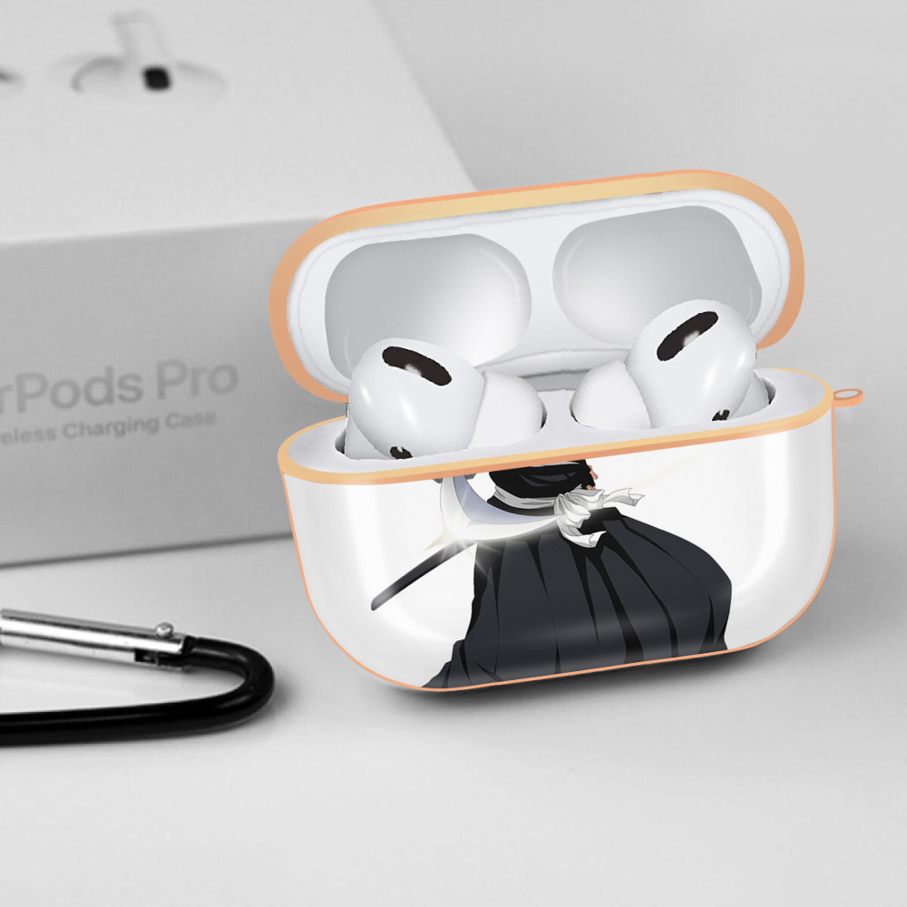 ブリーチ 藍染 惣右介（あいぜん そうすけ） BLEACH Aizen Sousuke 【AirPods Pro用】ハードシェル保護ケース｜耐衝撃・防指紋・カラビナ付き商品仕様