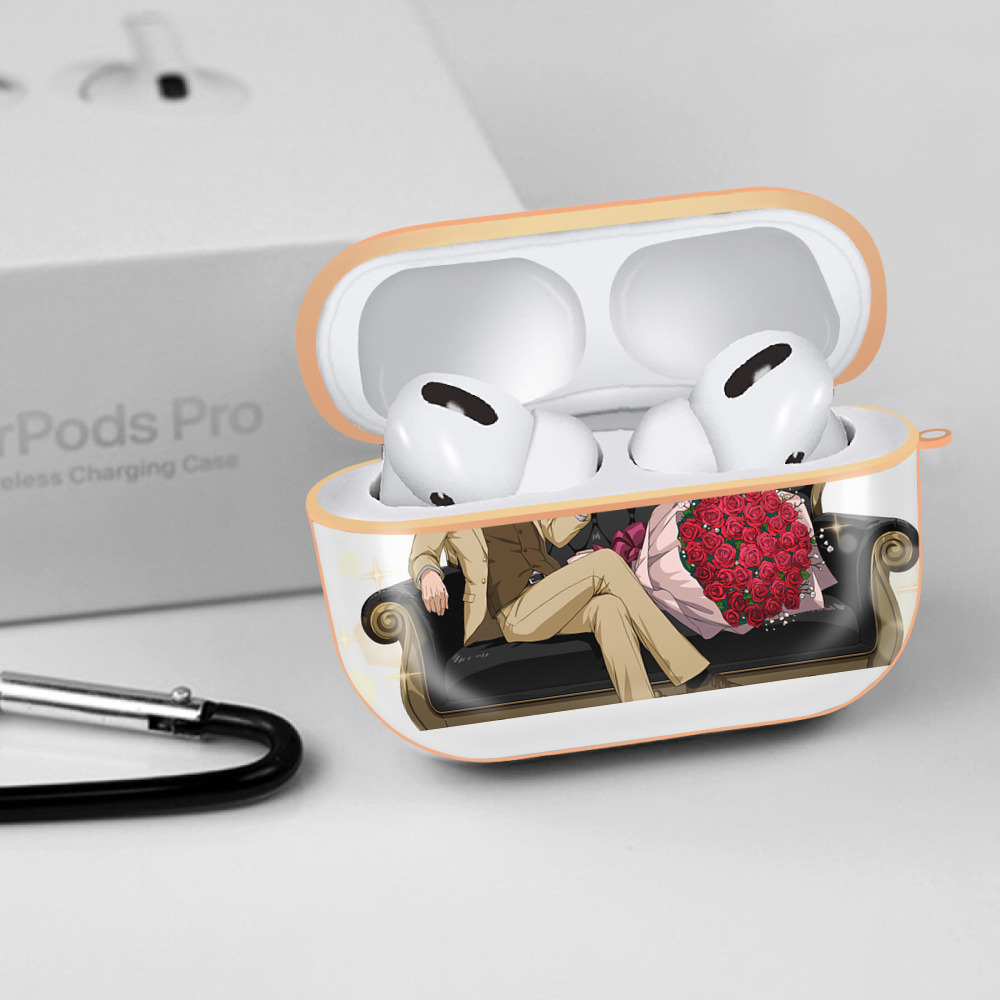 ブリーチ 藍染 惣右介（あいぜん そうすけ） BLEACH Aizen Sousuke 【AirPods Pro用】ハードシェル保護ケース｜耐衝撃・防指紋・カラビナ付き商品仕様