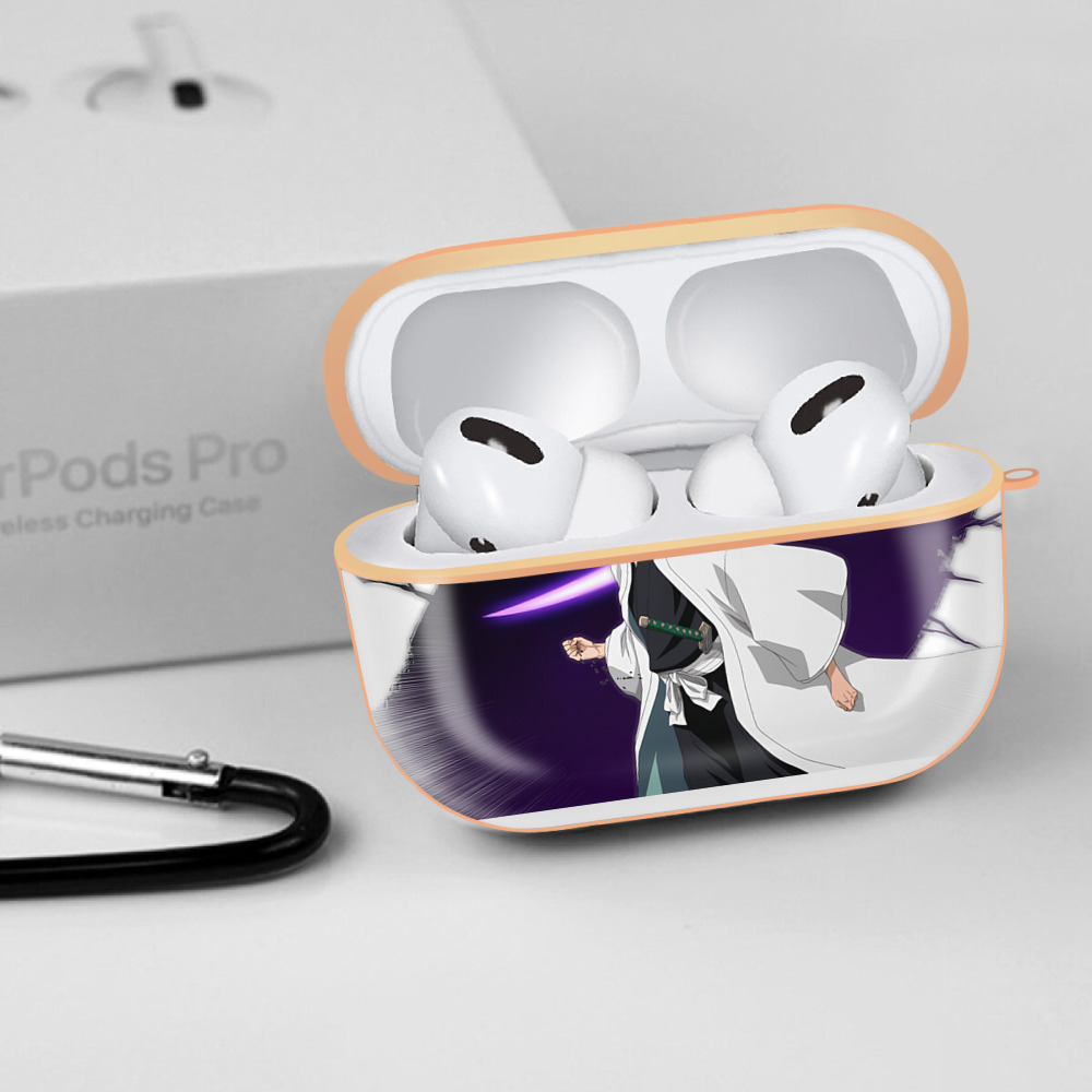 ブリーチ 藍染 惣右介（あいぜん そうすけ） BLEACH Aizen Sousuke 【AirPods Pro用】ハードシェル保護ケース｜耐衝撃・防指紋・カラビナ付き商品仕様